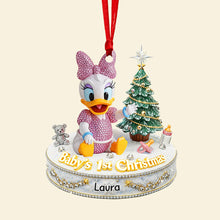 Load image into Gallery viewer, Celebrate the Joy, Baby&#39;s First Christmas Ornament - Personalized Gifts for Kids Ornament PopCulturePrints
