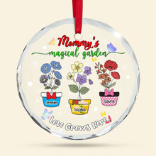 Load image into Gallery viewer, Personalized Christmas Ornament - Mom&#39;s Magical Garden Ornament PopCulturePrints

