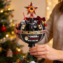 Load image into Gallery viewer, "May the Cheer Be Strong" - Personalized Tree Topper for Family Christmas Gifts Ornament PopCulturePrints
