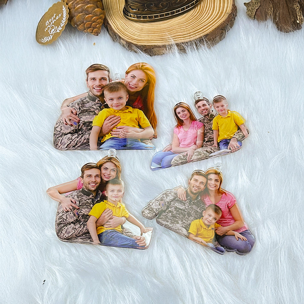 Personalized Family Photo Christmas Ornaments Ornament PopCulturePrints