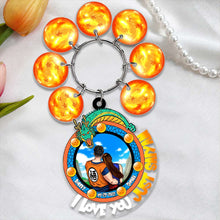 Load image into Gallery viewer, Personalized Dragon Ball Z Keychain for Couples - I Love You Just Saiyan Keychains PopCulturePrints
