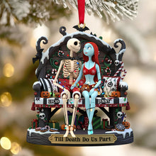 Load image into Gallery viewer, Till Death Do Us Part - Personalized Christmas Ornament for Couples Ornament PopCulturePrints
