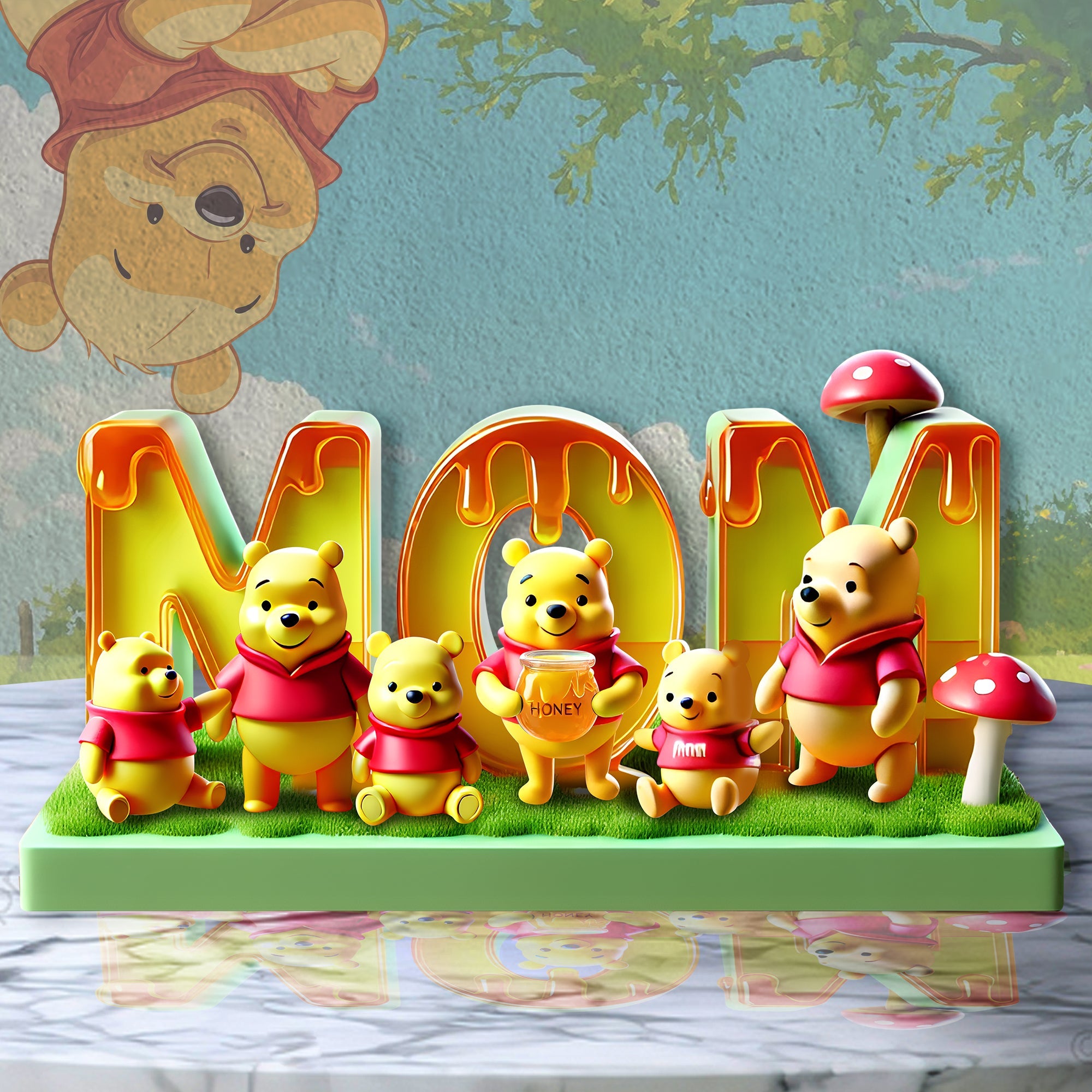 “Forever in Our Hearts” - Personalized Gifts For Mom Acrylic Plaque - Custom Gift for Moms, Grandmas & Loved Ones Shaped Plaques PopCulturePrints