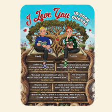 Load image into Gallery viewer, Personalized Book Lover Blanket for Couples - Unique Gift for Readers Blanket PopCulturePrints
