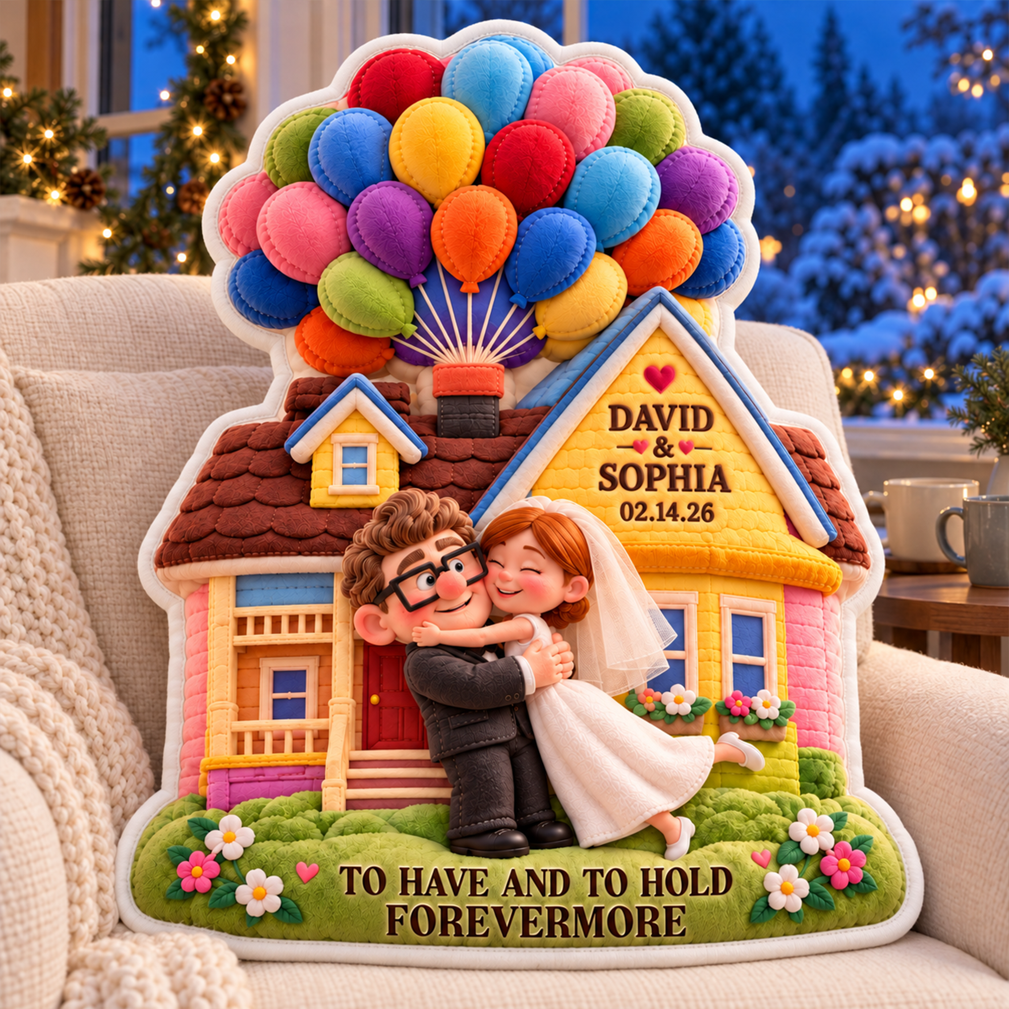 To Have and to Hold Forevermore - Romantic Couple Pillow | Personalized Gift for Couples Pillow PopCulturePrints