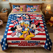 Load image into Gallery viewer, Celebrate Freedom: Proud American - Customizable Quilt Bedding Set Bedding Set PopCulturePrints
