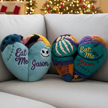 Load image into Gallery viewer, Eat Me Jason Couple Shape Pillow - Personalized Funny Gifts for Couples Pillow PopCulturePrints
