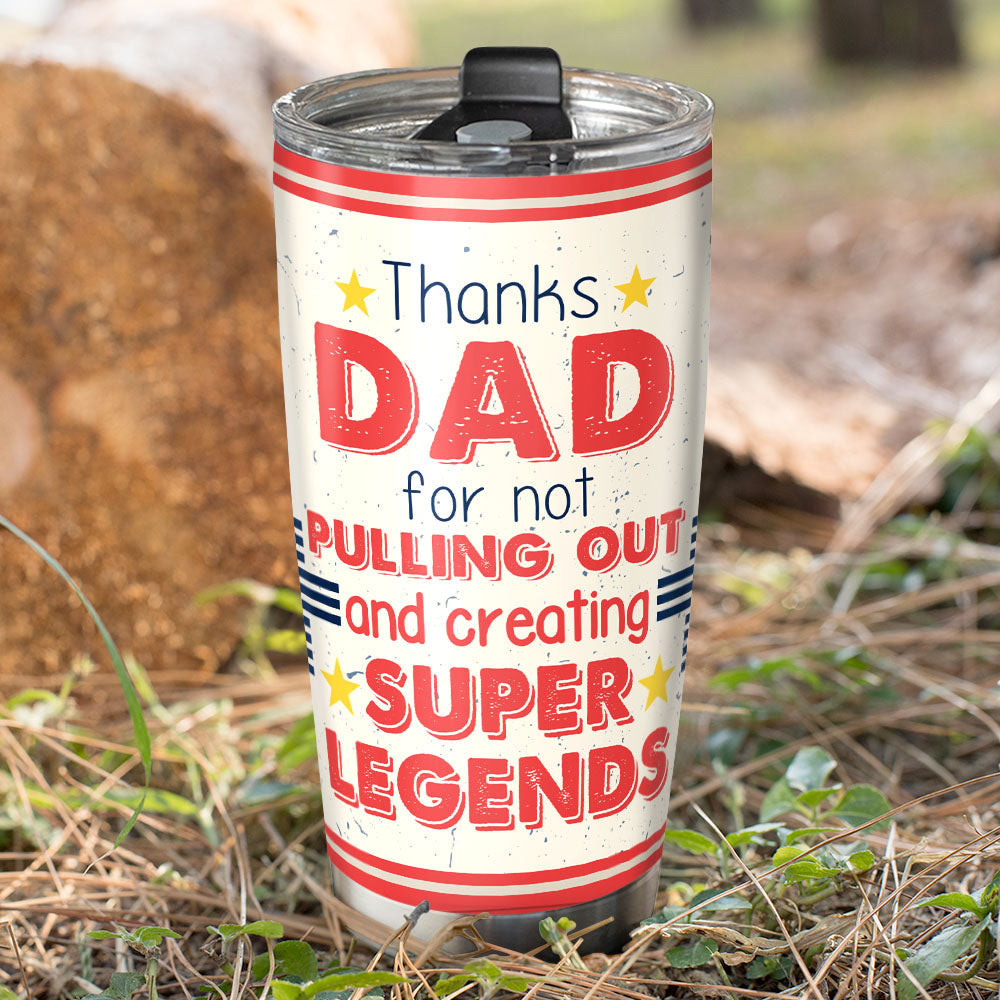 Super Legends Personalized Dad Tumbler