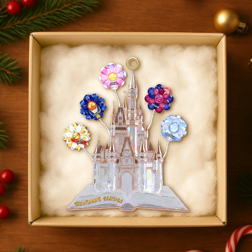 “Grandma’s Garden” - Personalized Christmas Ornament, Custom Gift for Grandma and Loved Ones Ornament PopCulturePrints