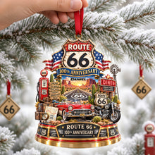 Load image into Gallery viewer, Celebrate the Journey - 100th Anniversary Christmas Ornament - Personalized Gifts for Speed Lovers Ornament PopCulturePrints
