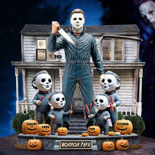 Load image into Gallery viewer, &quot;Horror Dad: Slay in Style!&quot; - Personalized Acrylic Plaque Gift for Dad, Grandpa and More Shaped Plaques PopCulturePrints
