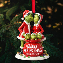 Load image into Gallery viewer, Celebrate Family Joy with Festive Love - Personalized Christmas Ornament Ornament PopCulturePrints
