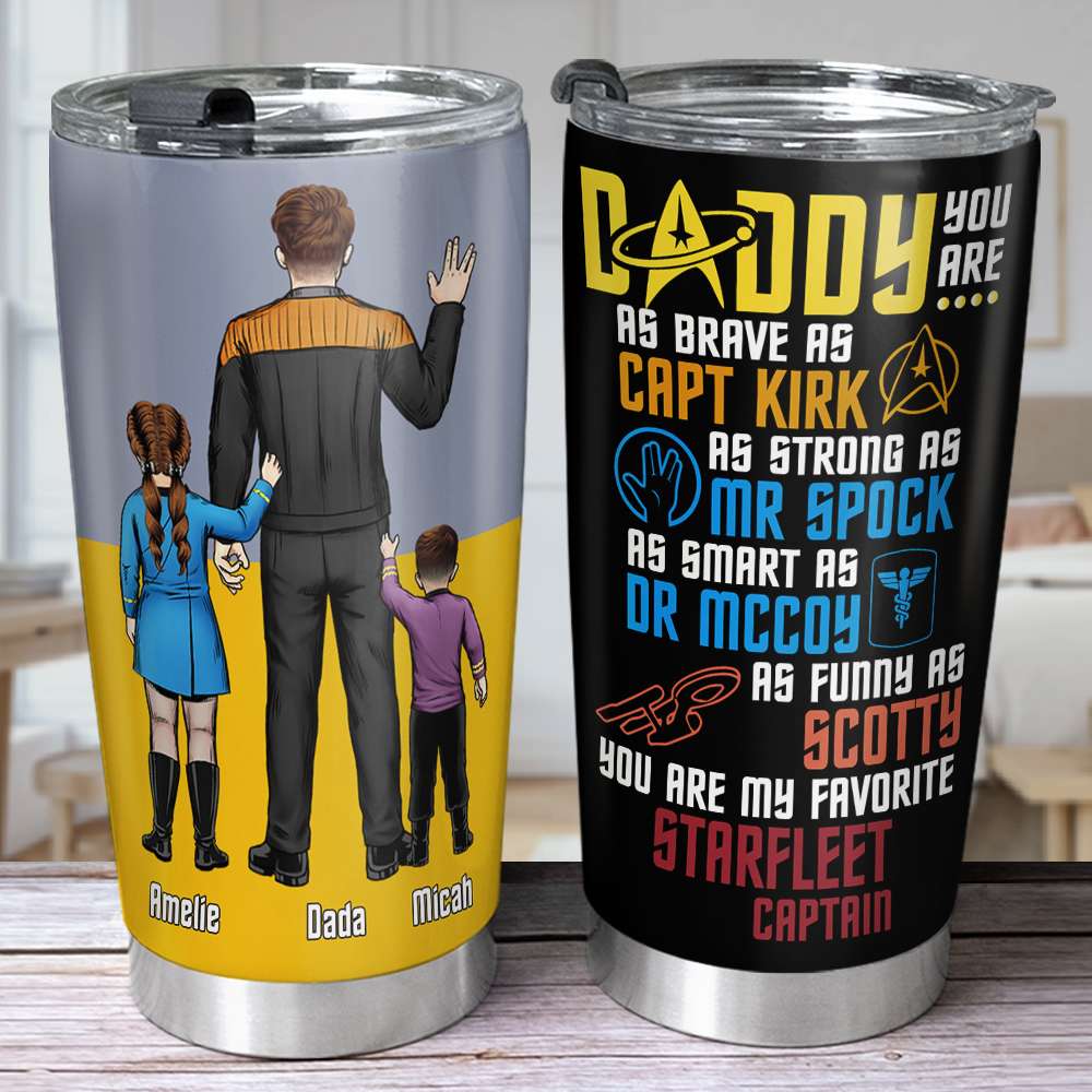 Space Explorer Personalized Daddy Tumbler