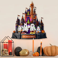 Load image into Gallery viewer, &quot;Spooktacular Family Fun!&quot; - Personalized Halloween Wood Sign - Custom Gift for Families, Kids, and Halloween Enthusiasts Wood Sign PopCulturePrints
