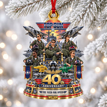 Load image into Gallery viewer, Flying Proud For 40 Years - Personalized Acrylic Ornament Gift
