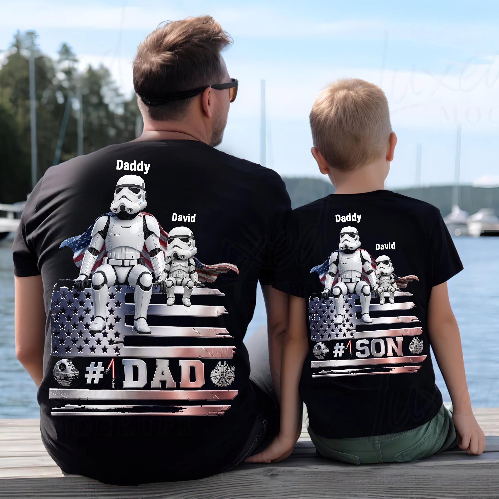 "The Best Dad in the Galaxy!" - Personalized Father’s Day Shirt - Gift for Dad, Grandpa, & More Shirts PopCulturePrints