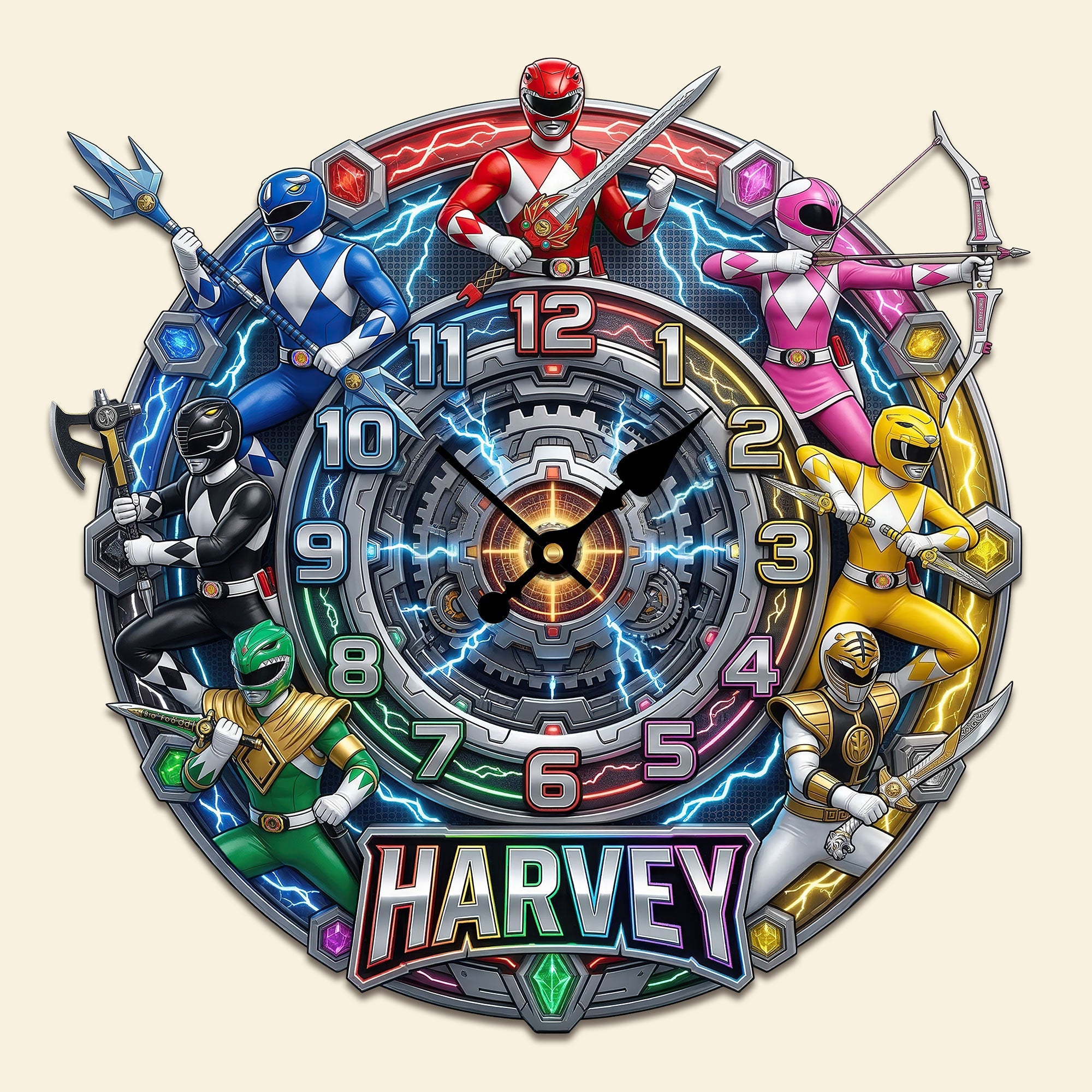 "Unleash Your Inner Hero!" - Legendary Team Hanging Wall Clock - Personalized Custom Gift for Fans, Friends, and Family Hanging Wall Clock PopCulturePrints