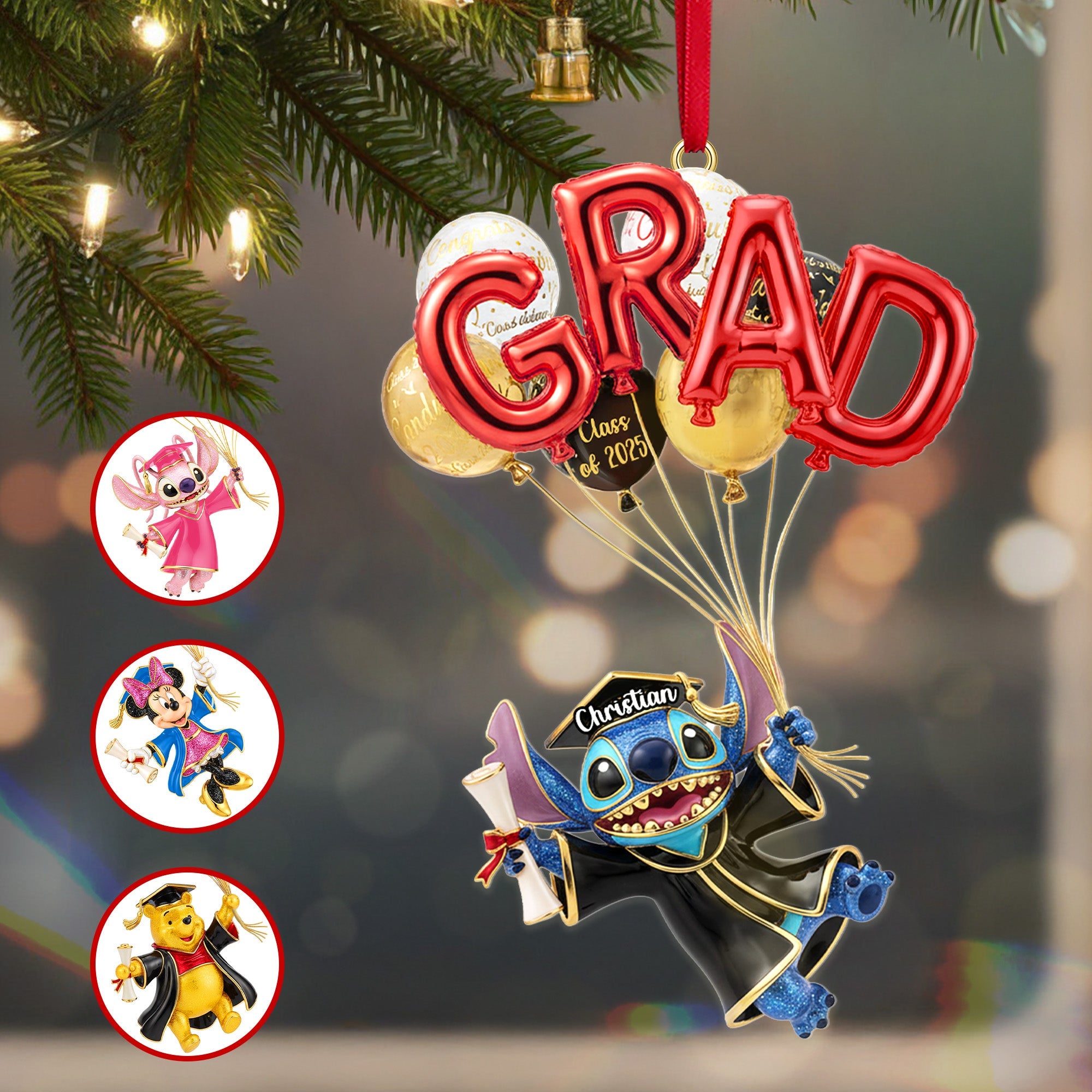 Celebrate Success: Personalized Graduation Ornament - Custom Gift for Graduates, Friends, and Family Ornament PopCulturePrints