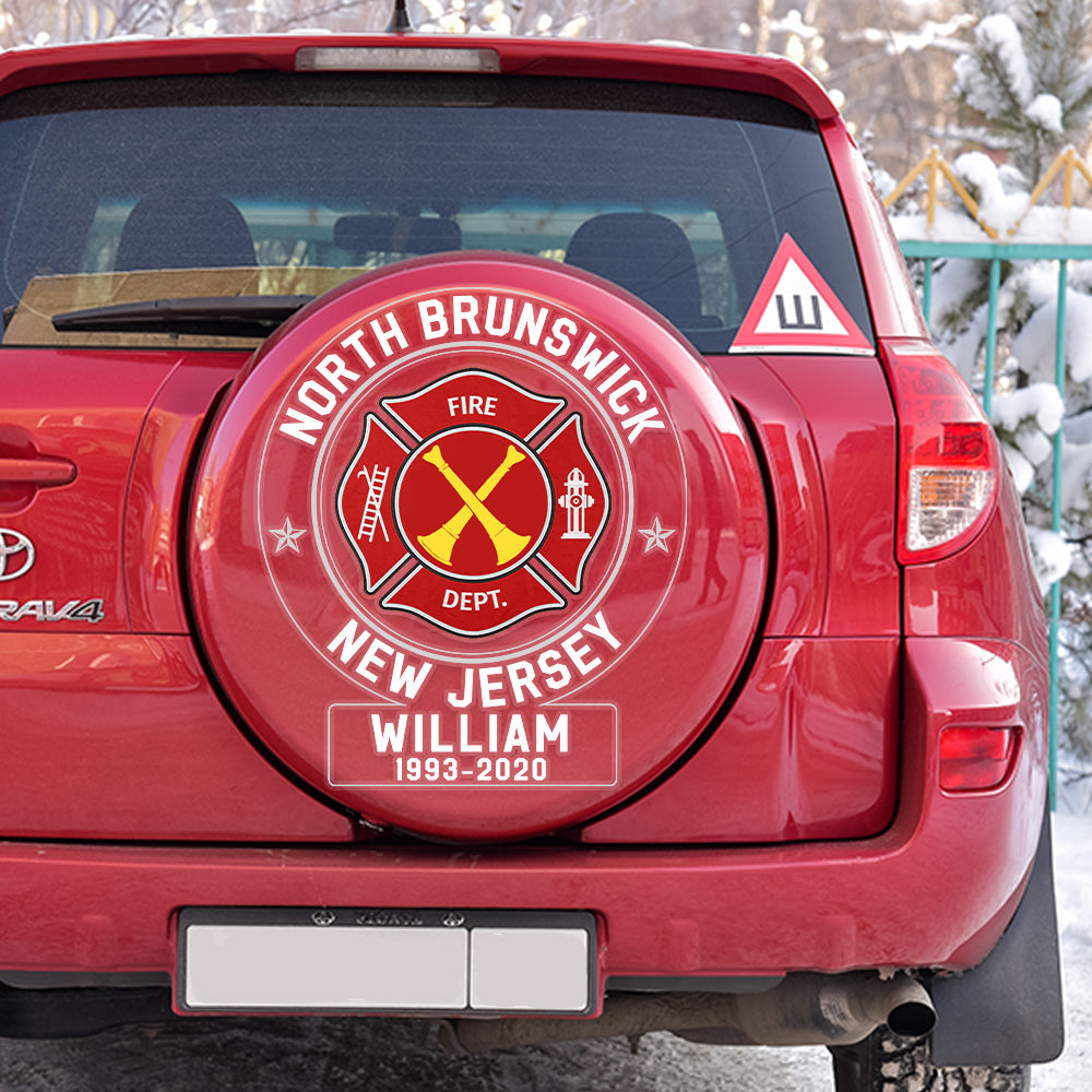 Personalized Firefighter Memorial Car Decal - North Brunswick, NJ