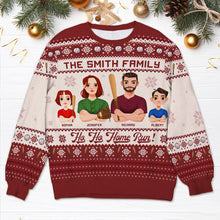 Load image into Gallery viewer, Custom Family Baseball Christmas Sweater - Personalize Yours Now!
