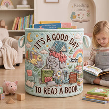 Load image into Gallery viewer, Cozy Reader Laundry Basket - Personalized Gifts 02nadh170726 Laundry Basket PopCulturePrints
