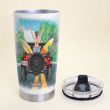 Load image into Gallery viewer, Personalized Beach Lover&#39;s Tumbler for Her Tumbler Cup PopCulturePrints
