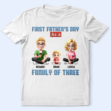 Load image into Gallery viewer, Celebrate Your First Father&#39;s Day - Personalized T-Shirt for Dads, Grandpas &amp; Families T-shirt PopCulturePrints
