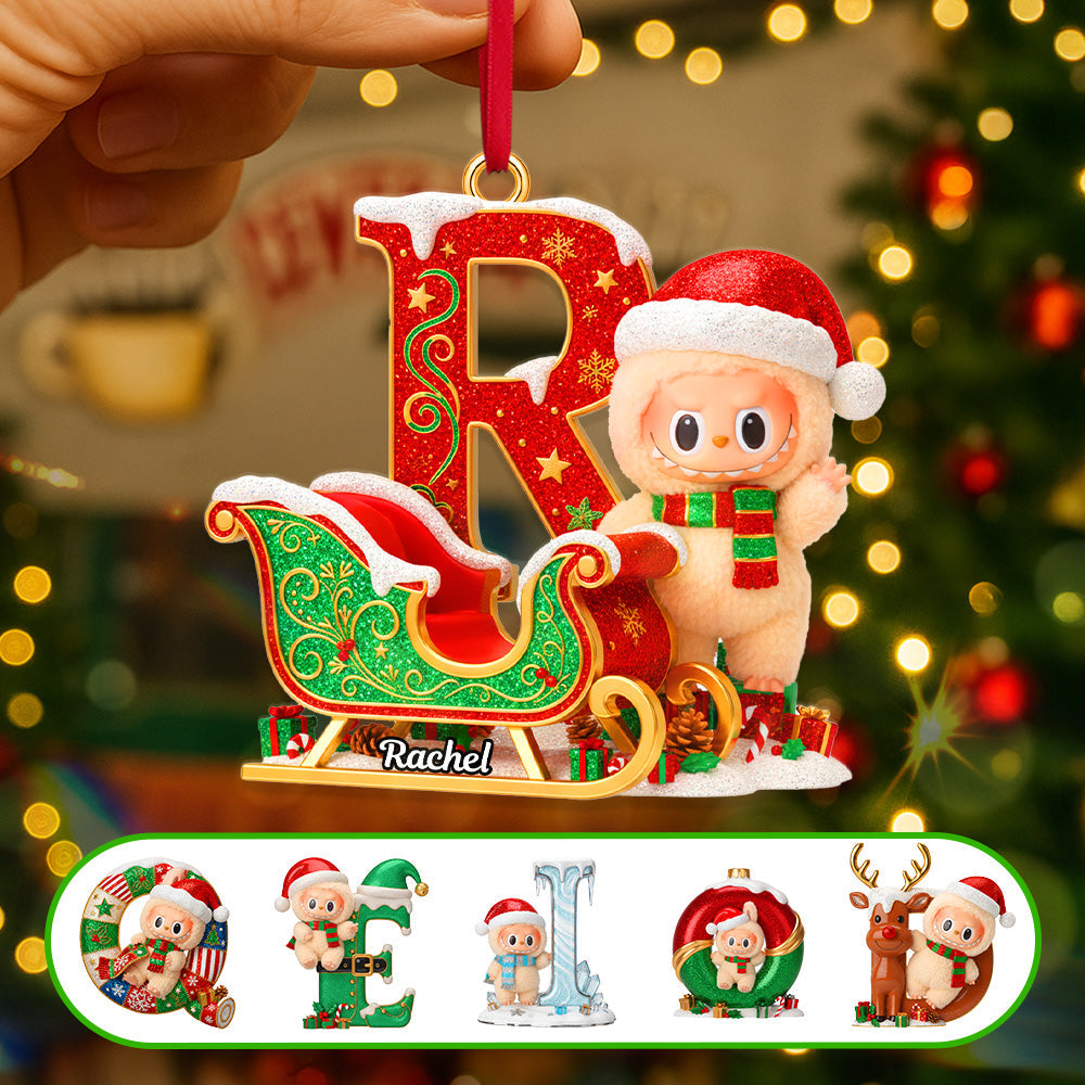 "Celebrate Christmas with Personalized Joy!" - Alphabet Christmas Ornament, Custom Gift for Loved Ones Ornament PopCulturePrints