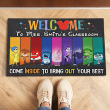 Load image into Gallery viewer, Personalized Classroom Welcome Mat - Inside Out Inspired
