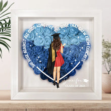 Load image into Gallery viewer, She Rose Against All Odds - Personalized Flower Shadow Box Flower Shadow Box PopCulturePrints
