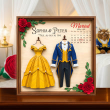 Load image into Gallery viewer, Dressed For Forever Acrylic Plaque - Personalized Married Gifts For Couples Shaped Plaques PopCulturePrints
