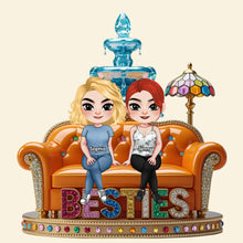 Load image into Gallery viewer, Besties Plaque - A Personalized Gift for Your Best Friends Shaped Plaques PopCulturePrints
