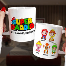 Load image into Gallery viewer, Personalized Super Dad Mug - Custom Gift for Family Coffee Mug PopCulturePrints
