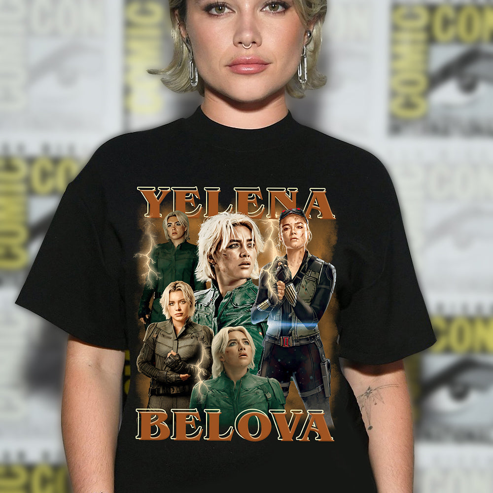 “Embrace the Strength of Yelena Belova” - Customizable Shirt - Perfect Gift for Marvel Fans Shirts PopCulturePrints