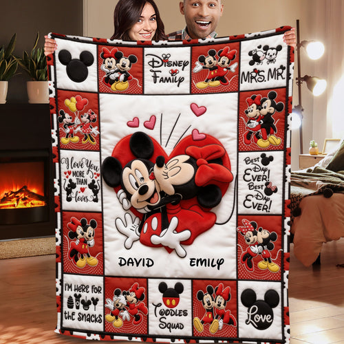 Love You More Than Words - Sweet Couple Blanket, Personalized Gifts for Couples Blanket PopCulturePrints