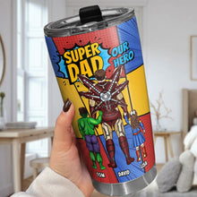 Load image into Gallery viewer, Super Dad Personalized Tumbler - Hero Edition Tumbler Cup PopCulturePrints
