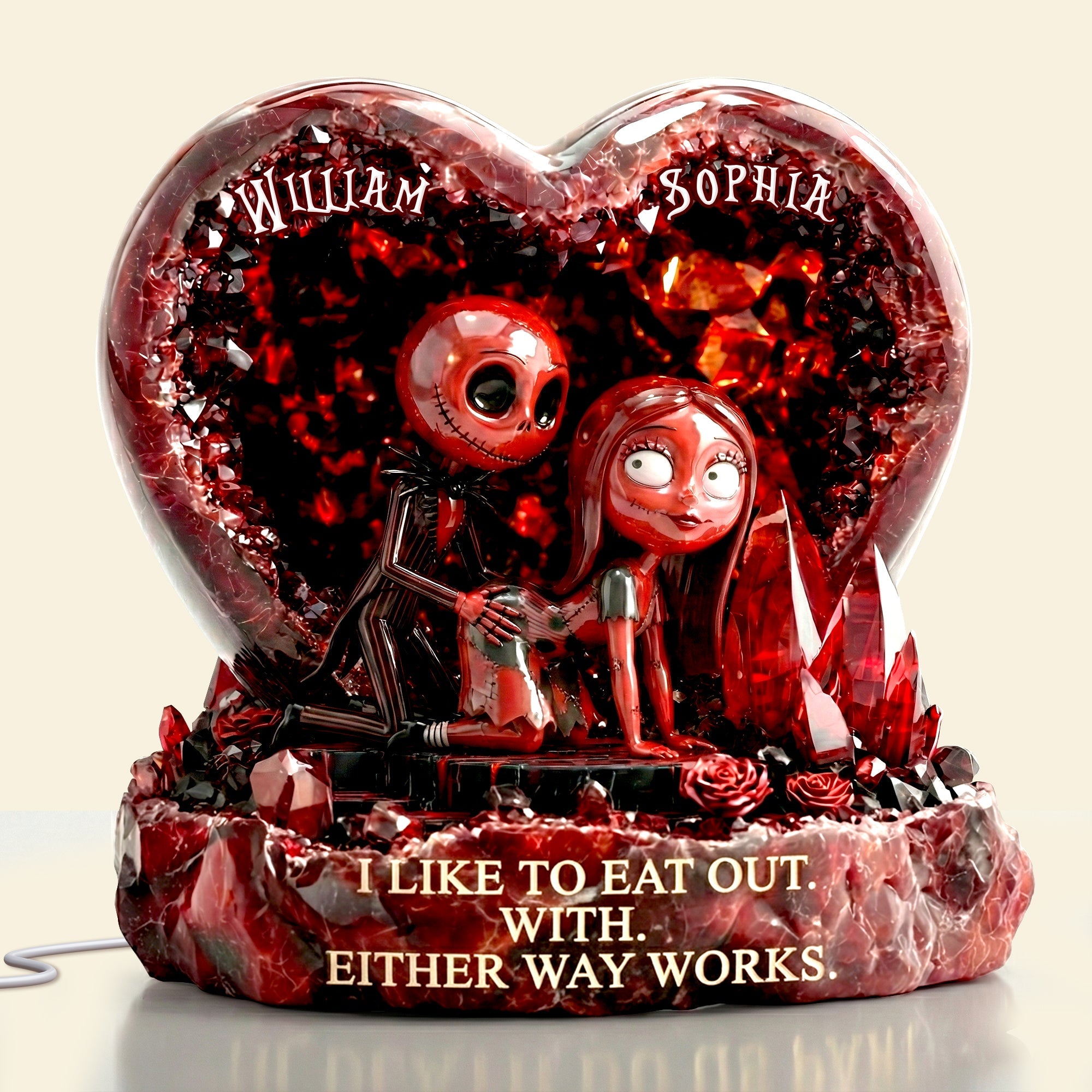 Eternal Love: "I Love You 'Til Death Do Us Part" - Personalized Light Box Gift for Couples Light Box PopCulturePrints