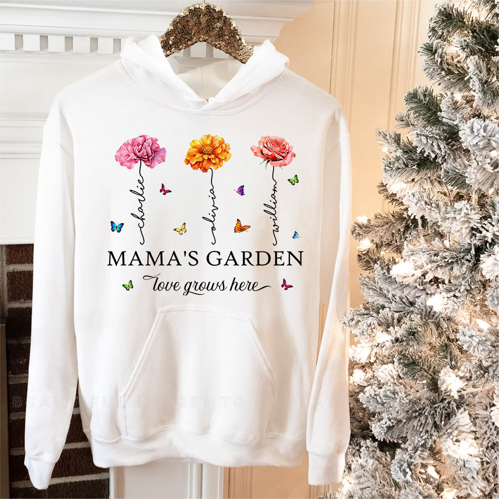 Nana's Garden Personalized Birth Month Flower Shirt