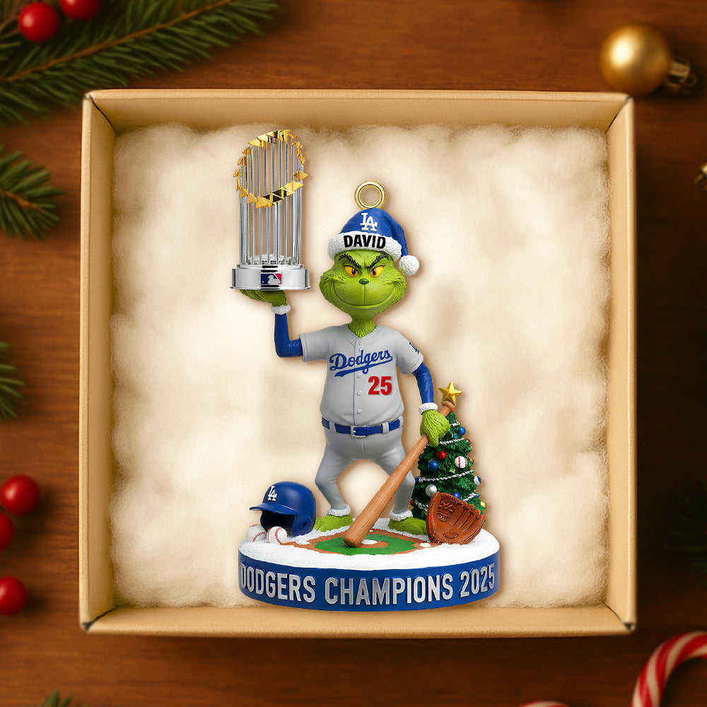 Celebrate the Champions! Personalized 2025 Christmas Ornament for Sports Lovers Ornament PopCulturePrints