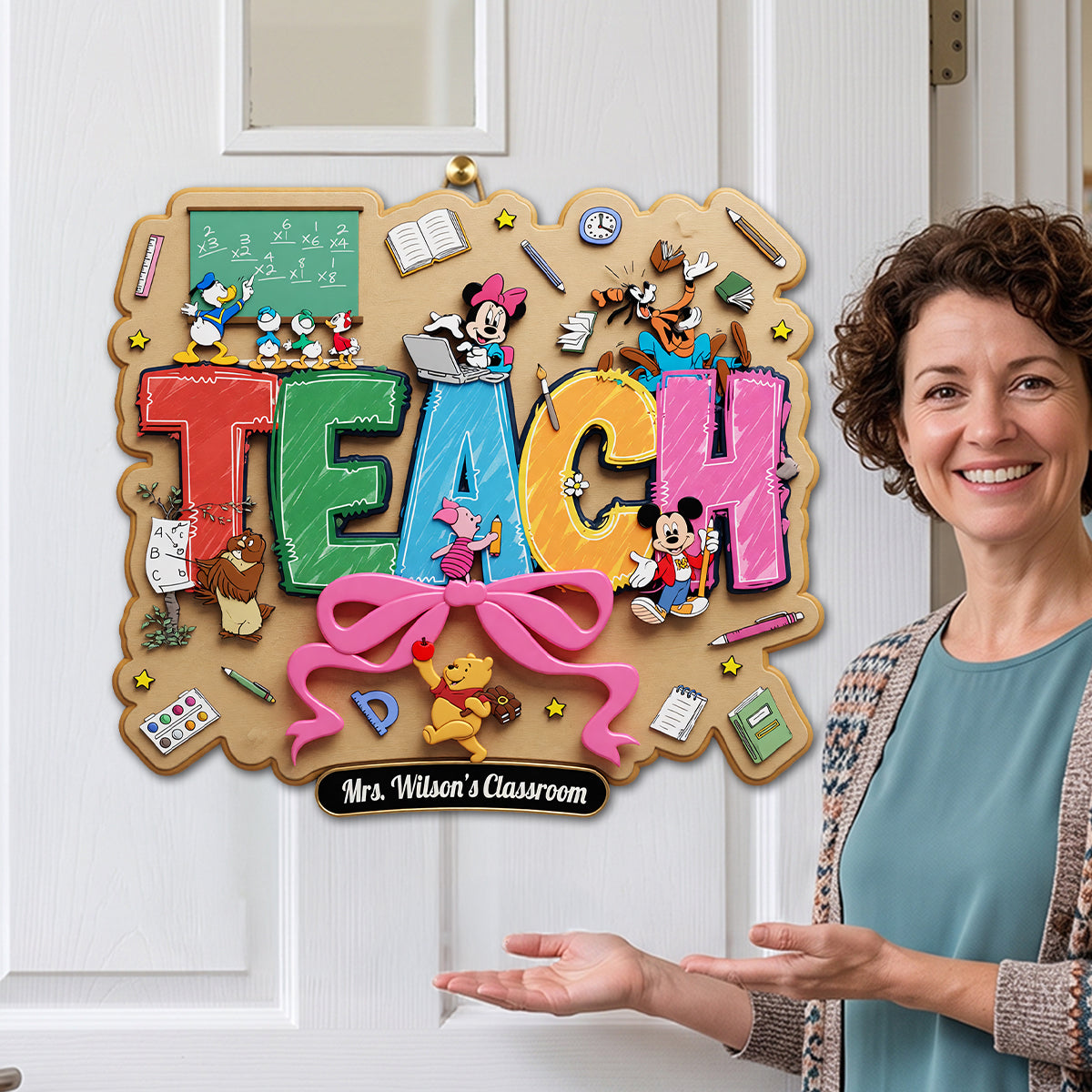 Teach Acrylic Sign - Personalized Gifts for Teachers