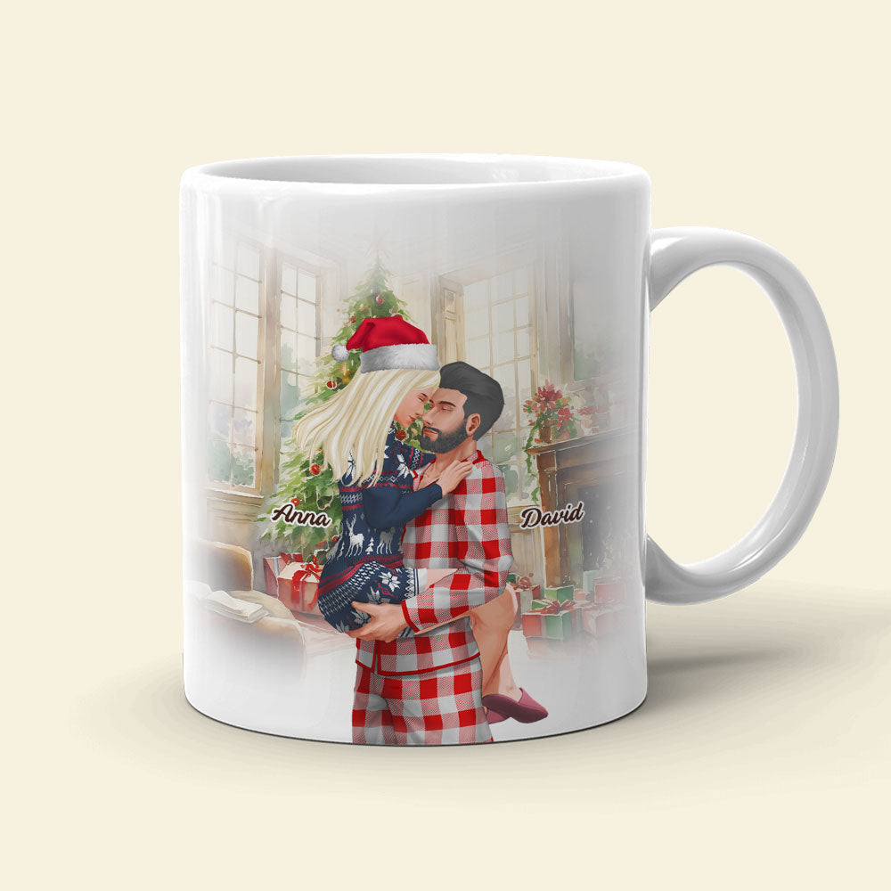 Custom Couple's Mug - Funny Christmas Butt Quote | Personalized Valentine's Day Gifts Coffee Mug PopCulturePrints