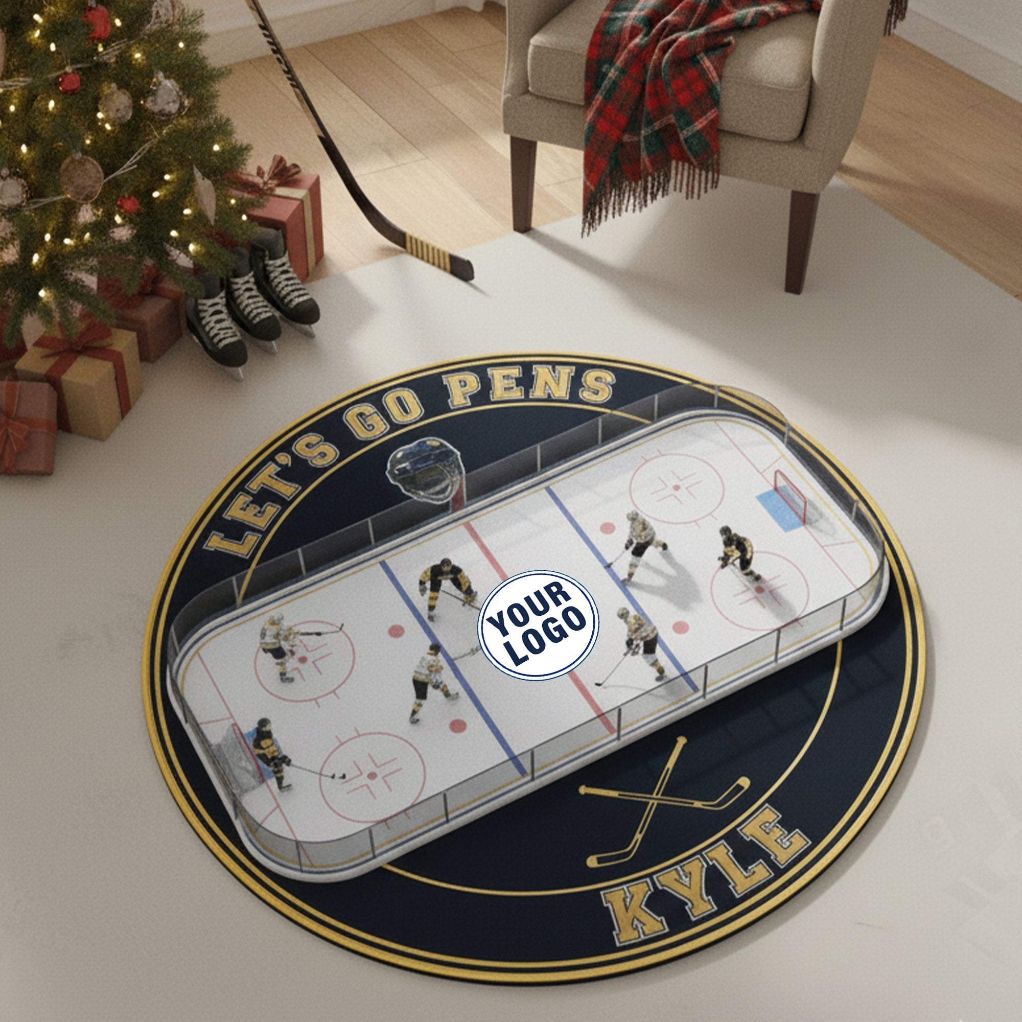 Dive Into The Game: Personalized Winter Sports Doormat - Perfect Gift for Sports Lovers Doormat PopCulturePrints