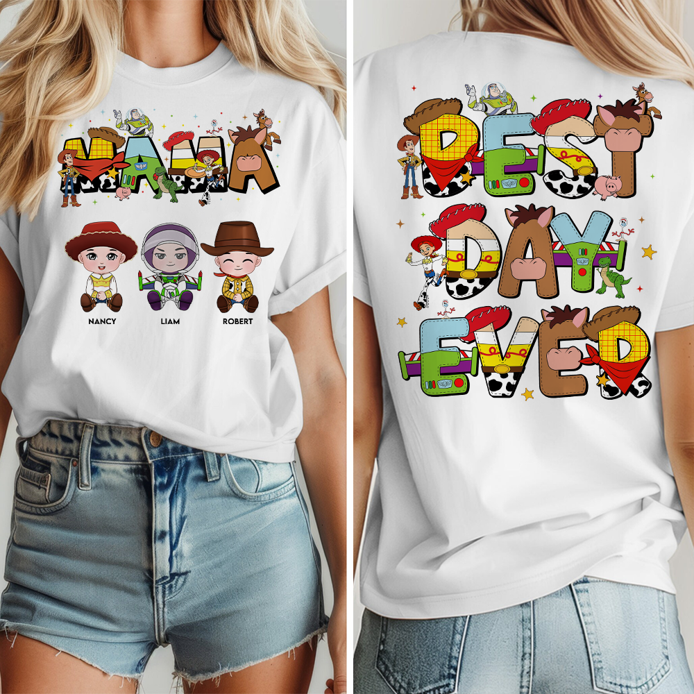 Best Day Ever! Personalized T-Shirt for Mom & Grandma - Custom Gift for Mother's Day Shirts PopCulturePrints