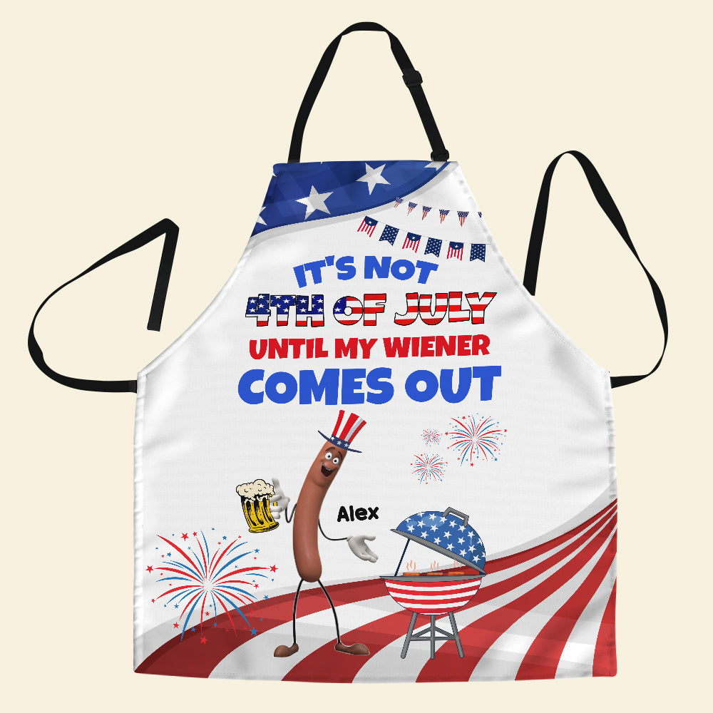 Personalized 4th of July BBQ Apron Aprons PopCulturePrints