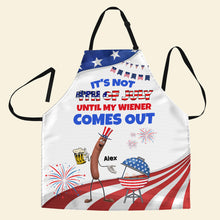 Load image into Gallery viewer, Personalized 4th of July BBQ Apron Aprons PopCulturePrints
