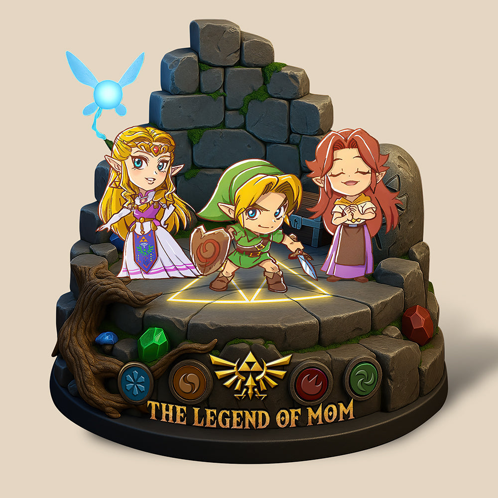 "Every Hero Needs a Mom" - Personalized Legend of Mom Plaque - Unique Gift for Mom, Grandma, and Loved Ones Shaped Plaques PopCulturePrints