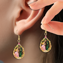 Load image into Gallery viewer, “Embrace Your Inner Musician” - Mystic Sisters Earrings, Personalized Gift for Music Fans Earrings PopCulturePrints
