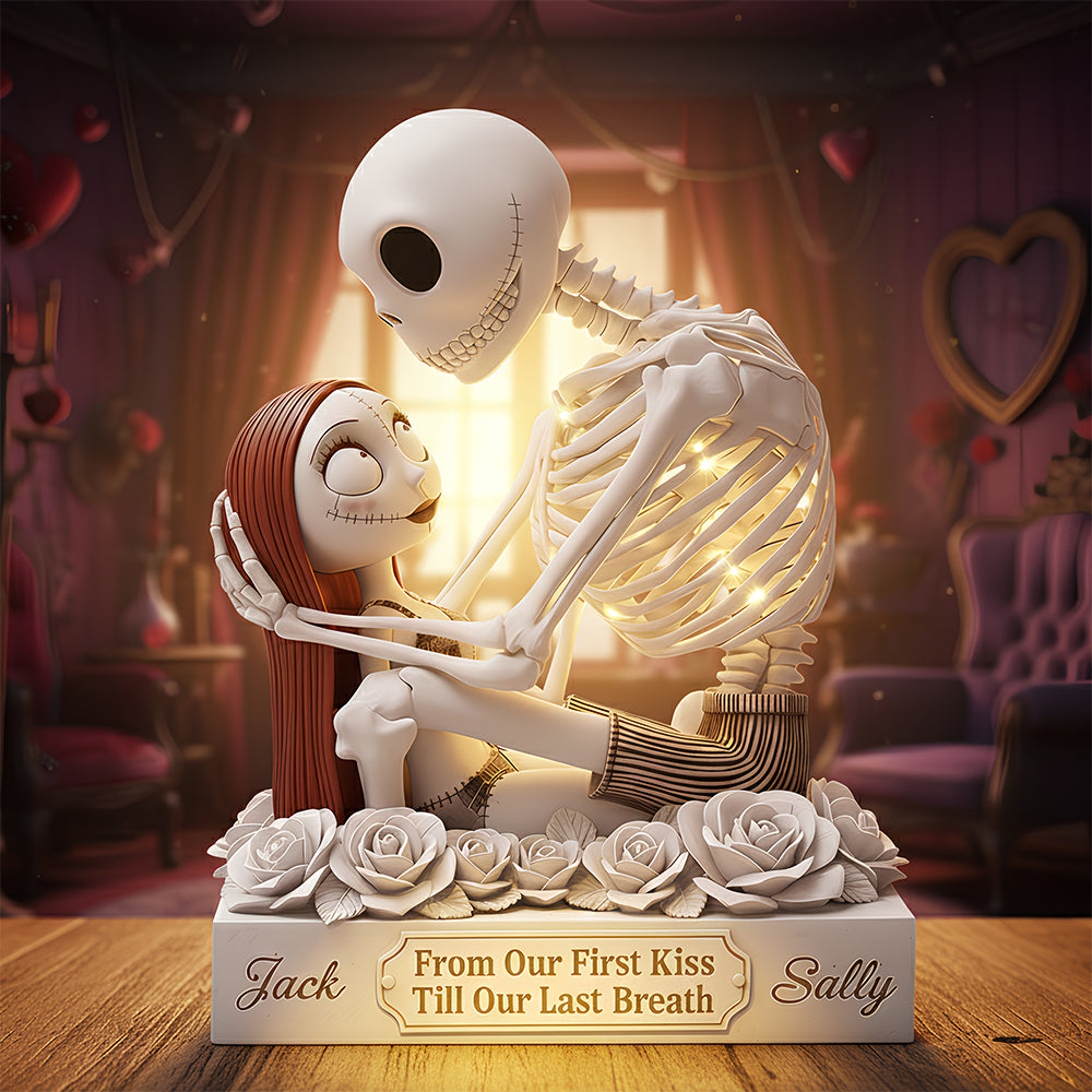 Love Beyond Life: Spooky Couple Light Box - Personalized Gift for Couples Light Box PopCulturePrints