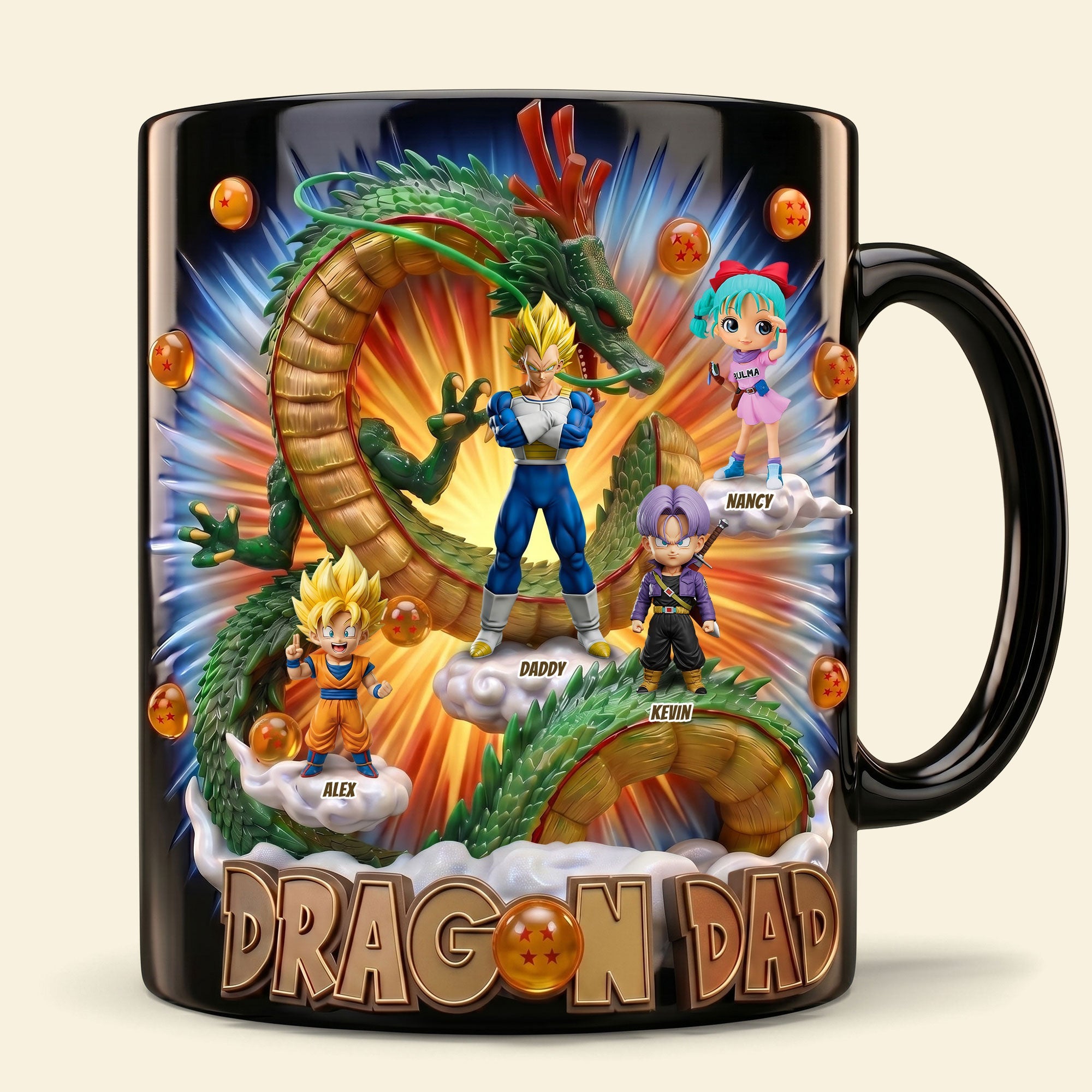 “Embrace the Adventure with Dad” - Imposing Ride With Dad Magic Mug - Personalized Gift for Dads, Grandpa, Gift for Father's Day Coffee Mug PopCulturePrints