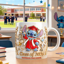 Load image into Gallery viewer, Celebrate Your Graduation with a Lovely Alien - Personalize Your Coffee Mug! Coffee Mug PopCulturePrints
